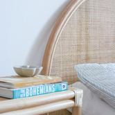 Hyde Park Home Natural Maleeka Safa Rattan Bedhead