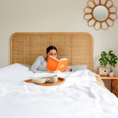 Hyde Park Home Natural Maleeka Bella Rattan Bedhead