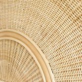 Hyde Park Home Natural Marianna Rattan &amp; Wicker Bedhead
