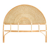 Hyde Park Home Natural Marianna Rattan &amp; Wicker Bedhead