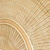 Hyde Park Home Natural Marianna Rattan &amp; Wicker Bedhead