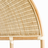 Hyde Park Home Natural Marianna Rattan &amp; Wicker Bedhead