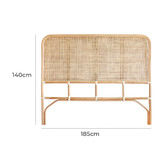 Hyde Park Home Beattie Rattan King Bedhead