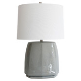 Hyde Park Home 71cm Hawkins Glazed Ceramic &amp; Linen Table Lamp