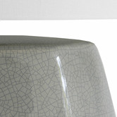 Hyde Park Home 71cm Hawkins Glazed Ceramic &amp; Linen Table Lamp