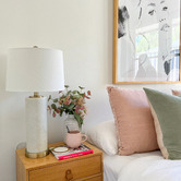 Hyde Park Home 60.5cm Rianne Resin &amp; Linen Table Lamp
