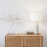 Hyde Park Home 60.5cm Rianne Resin &amp; Linen Table Lamp
