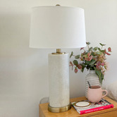 Hyde Park Home 60.5cm Rianne Resin &amp; Linen Table Lamp