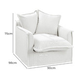 Hyde Park Home Cumulus Cotton Slipcover Armchair