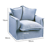 Hyde Park Home Cumulus Cotton Slipcover Armchair
