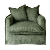 Hyde Park Home Cumulus Corduroy Slipcover Armchair