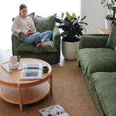 Hyde Park Home Cumulus Corduroy Slipcover Armchair