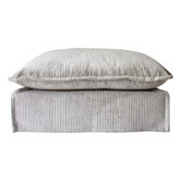 Hyde Park Home Cumulus Corduroy Slipcover Ottoman