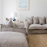 Hyde Park Home Cumulus 2 Seater Corduroy Slipcover Sofa