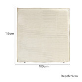 Hyde Park Home Diablo Bedhead with Corduroy Slipcover