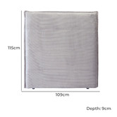 Hyde Park Home Diablo Bedhead with Corduroy Slipcover