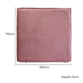 Hyde Park Home Diablo Bedhead with Corduroy Slipcover