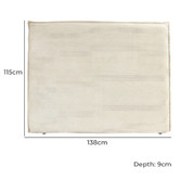 Hyde Park Home Diablo Bedhead with Corduroy Slipcover