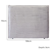 Hyde Park Home Diablo Bedhead with Corduroy Slipcover