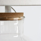 Hyde Park Home Miranda Glass Fillable Lamp