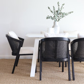Hyde Park Home Carrie Oak Wood Dining Chair