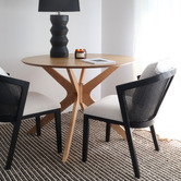Hyde Park Home Carrie Oak Wood Dining Chair