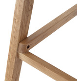 Hyde Park Home 68cm Vaskar Oak Wood Barstool