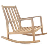 Hyde Park Home Thornette Oak Wood Rocking Chair