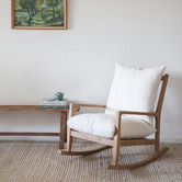 Hyde Park Home Thornette Oak Wood Rocking Chair