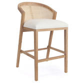 Hyde Park Home 68cm Vaskar Oak Wood Barstool