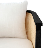 Hyde Park Home Lenylle Oak Wood Tub Chair