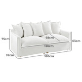 Hyde Park Home Cumulus 2 Seater Slipcover Sofa