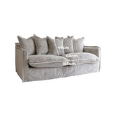 Hyde Park Home Cumulus 3 Seater Corduroy Slipcover Sofa