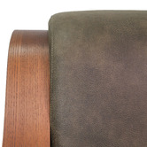 Hyde Park Home Cortland Faux Leather Accent Chair