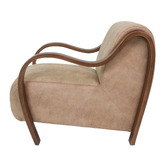 Hyde Park Home Cortland Faux Leather Accent Chair