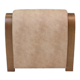 Hyde Park Home Cortland Faux Leather Accent Chair