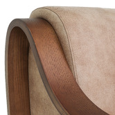 Hyde Park Home Cortland Faux Leather Accent Chair