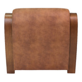 Hyde Park Home Cortland Faux Leather Accent Chair