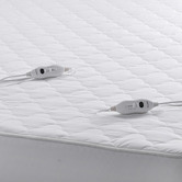 Aldrin Home White Quilted Cotton Electric Blanket