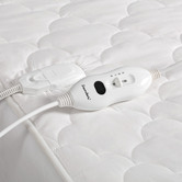 Aldrin Home White Quilted Cotton Electric Blanket