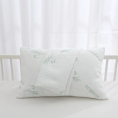Aldrin Home Bamboo-Blend Knitted Waterproof Cot Pillow Protectors