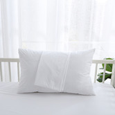 Aldrin Home Bamboo-Blend Jersey Waterproof Cot Pillow Protectors
