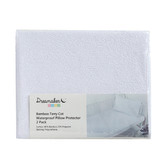 Aldrin Home Bamboo-Blend Terry Waterproof Cot Pillow Protectors