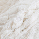 Dreamaker Cream Tedding Fleece Quilt Cover Set