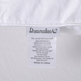 Dreamaker White Goose Feather &amp; Down European Pillow