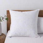 Dreamaker White Goose Feather &amp; Down European Pillow