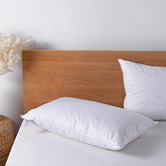 Aldrin Home White Goose Feather &amp; Down Pillow