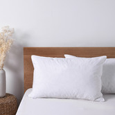 Aldrin Home White Goose Feather &amp; Down Pillow