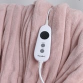 Aldrin Home Extra Large Coral Fleece Heated Throw