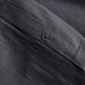 Aldrin Home Charcoal Linen &amp; Cotton Quilt Cover Set